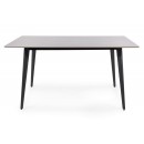 Стол обеденный SIGNAL IVY серый/черный 140/80